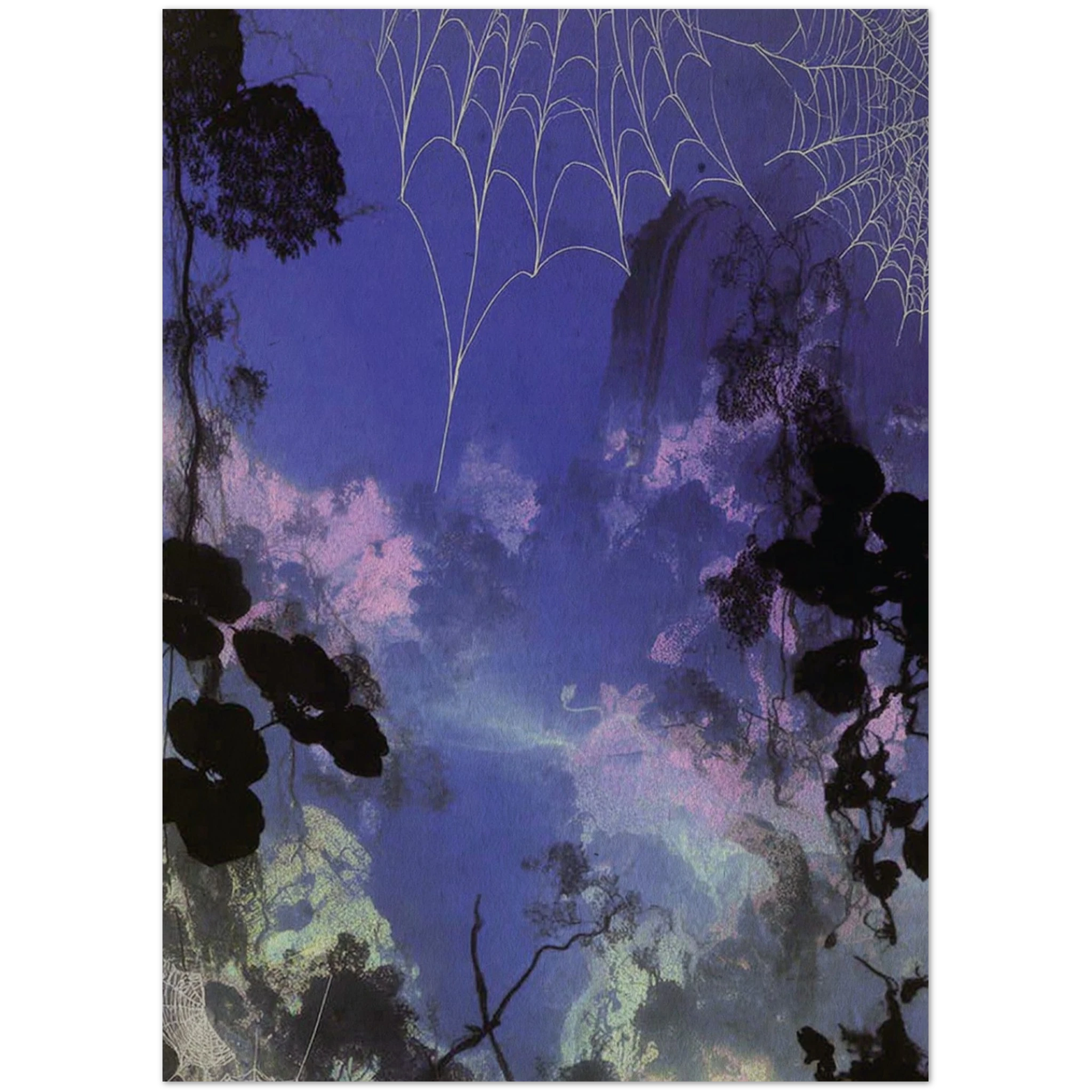 Close-up of textured paper surface highlighting subtle print details and edition number "03×10" on the Waiting series print