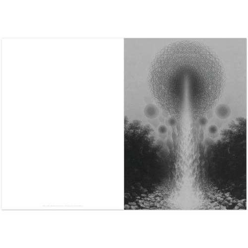 Print material detail featuring edition number and artist signature, with textured paper surface and precise framing edges.